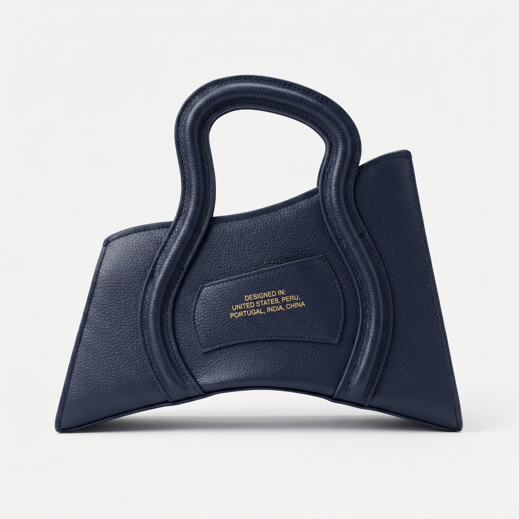 MSCHF GSCT Navy Blue & Gold Leather Bag