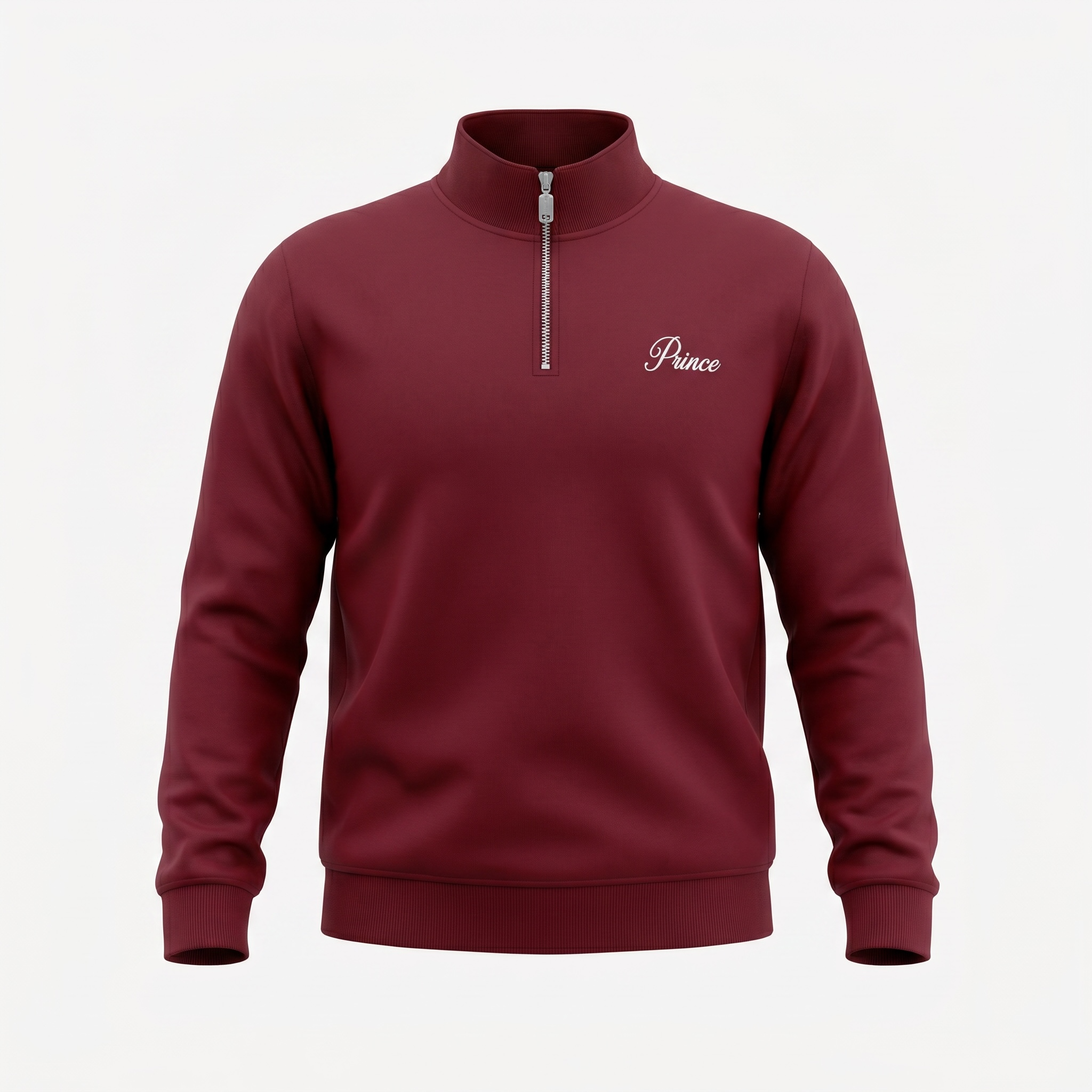 Prince Burgundy/Brown Quarter Zip