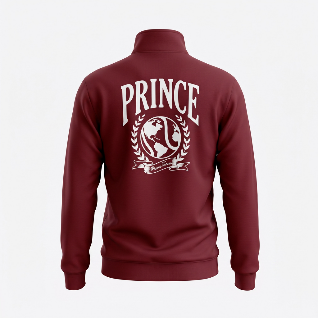 Prince Burgundy/Brown Quarter Zip