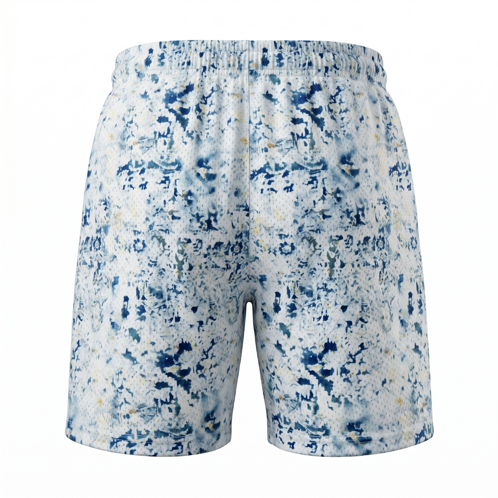 Corrupted Creative Blue Lightning Mesh Shorts