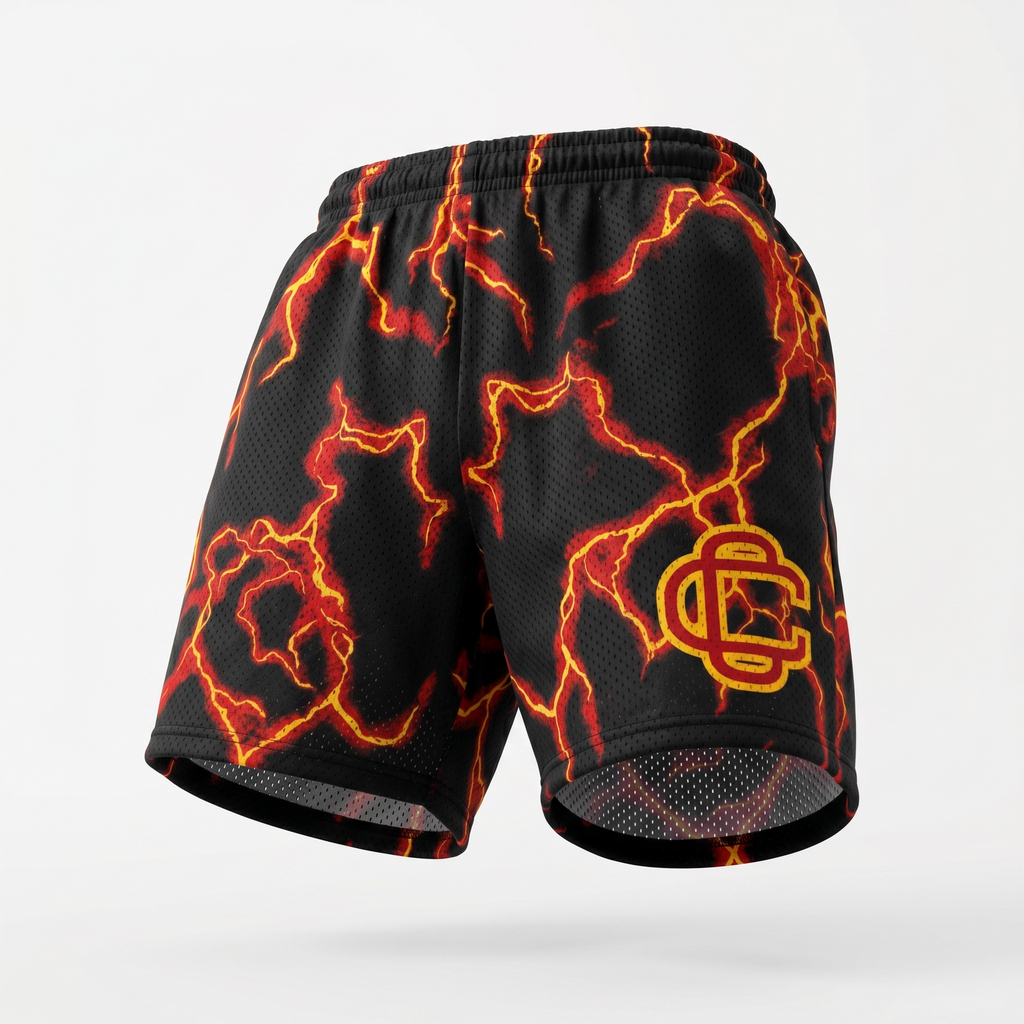 Corrupted Creative Lava Lightning Shorts