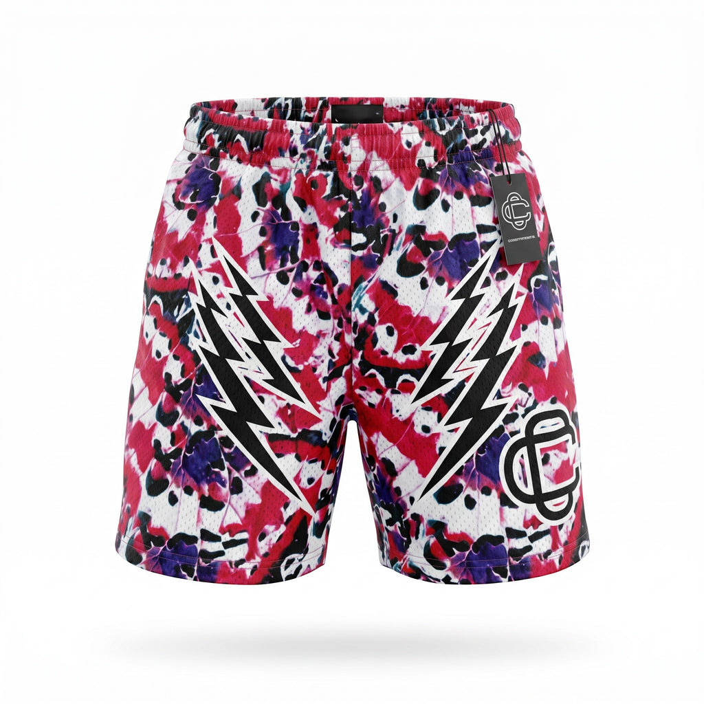 Corrupted Creative Paint Splatter Shorts