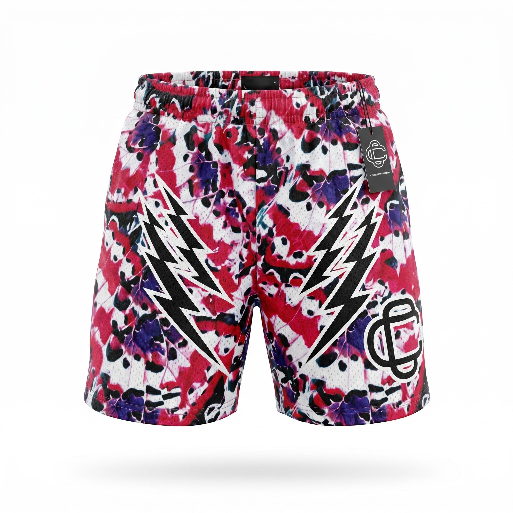 Corrupted Creative Paint Splatter Shorts