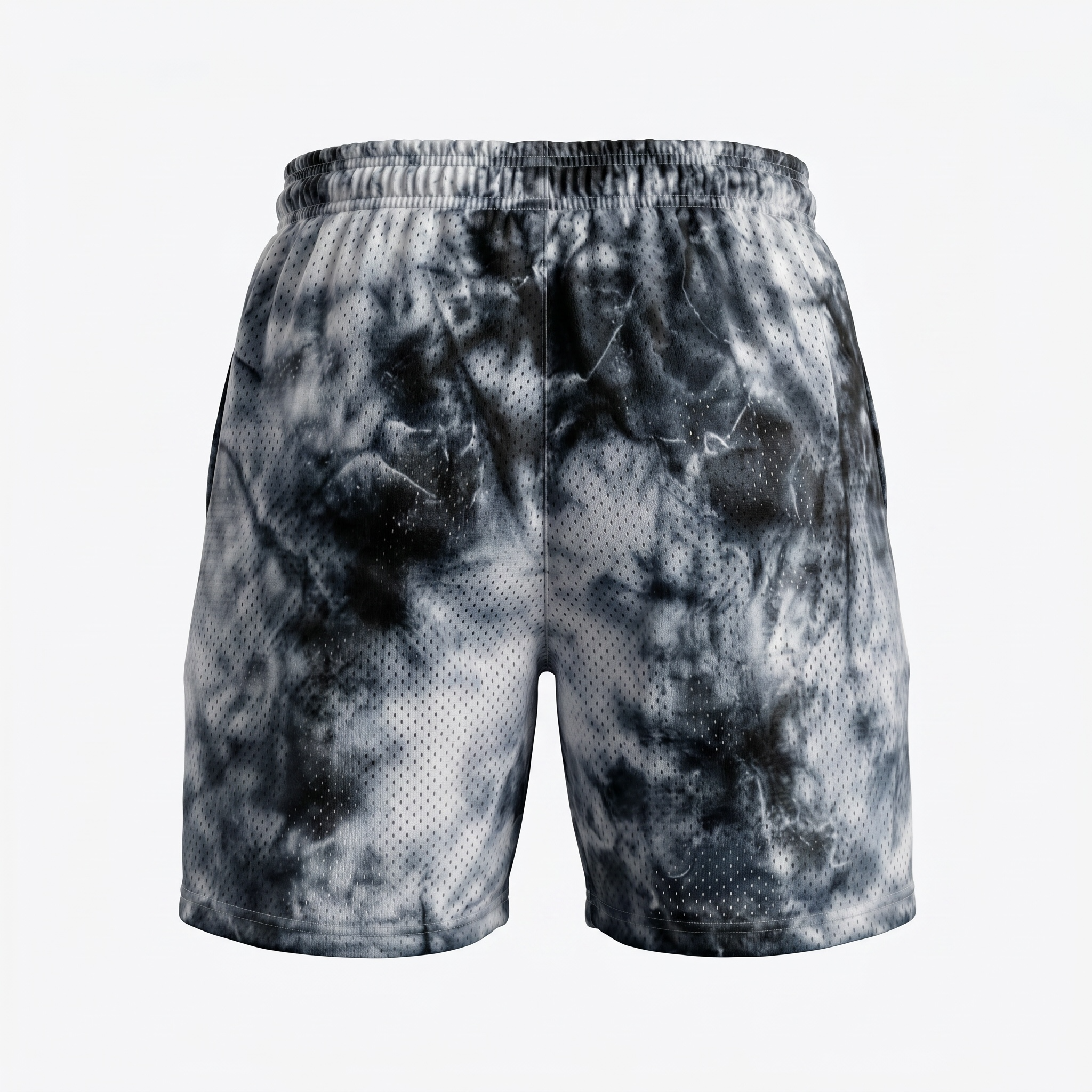 Corrupted Creative Grey Lightning Mesh Shorts