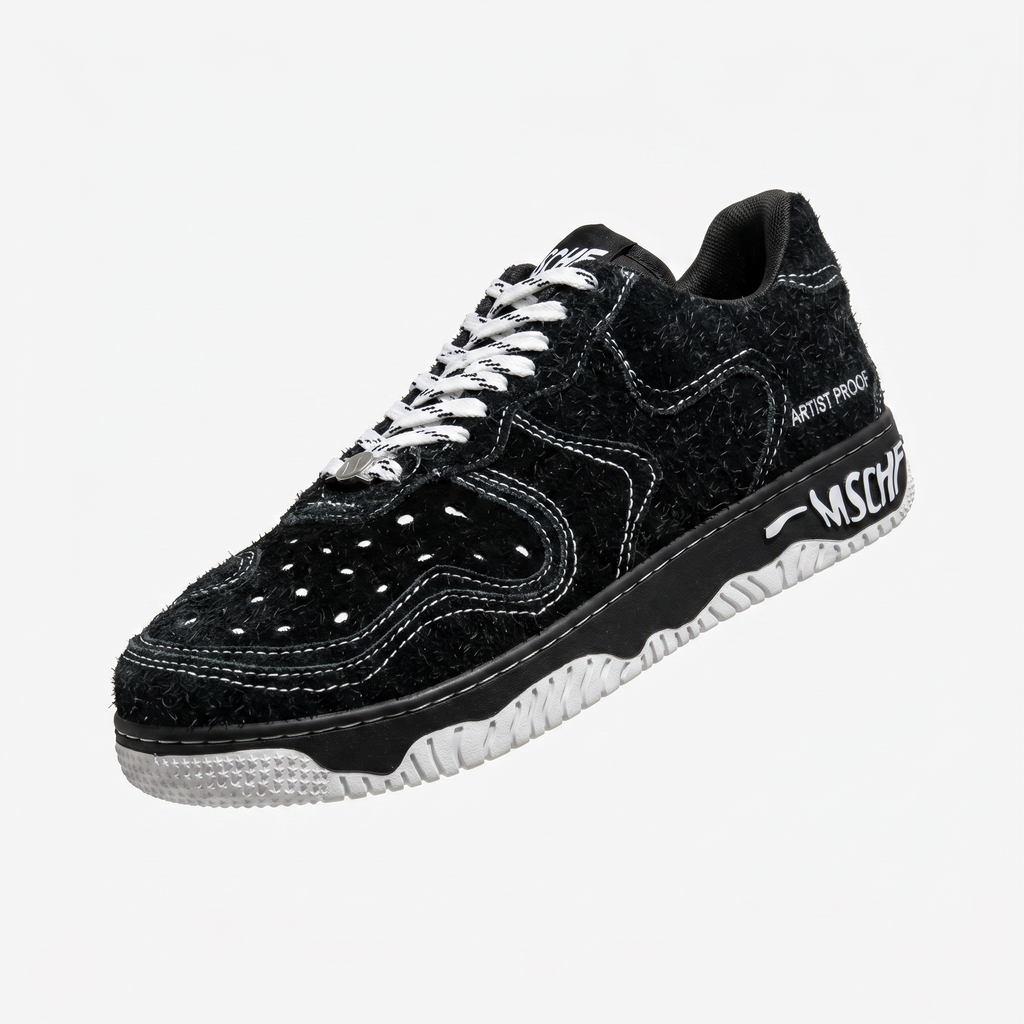 MSCHF Gobstomper Artist Proof Black Fuzzy Sneaker