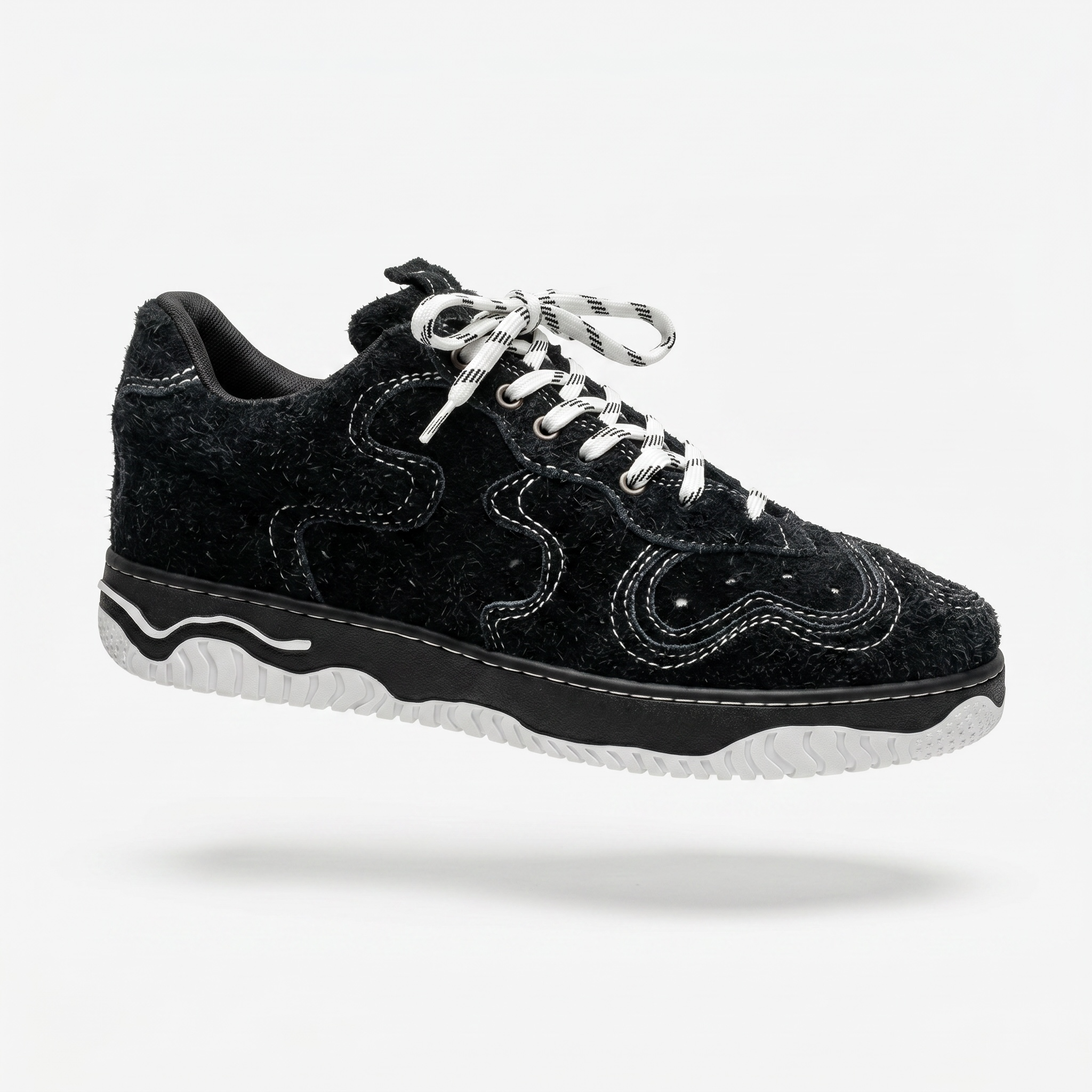 MSCHF Gobstomper Artist Proof Black Fuzzy Sneaker