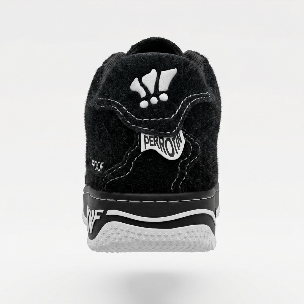 MSCHF Gobstomper Artist Proof Black Fuzzy Sneaker