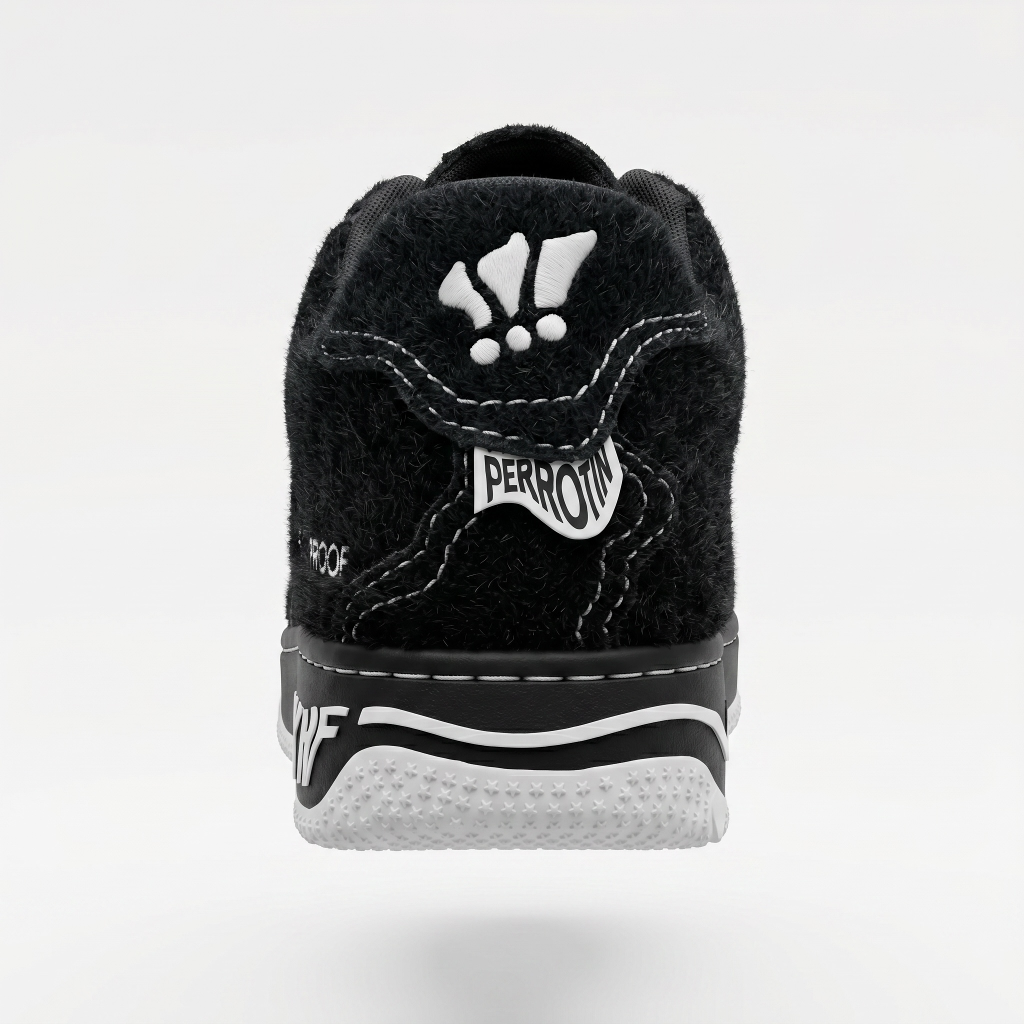 MSCHF Gobstomper Artist Proof Black Fuzzy Sneaker