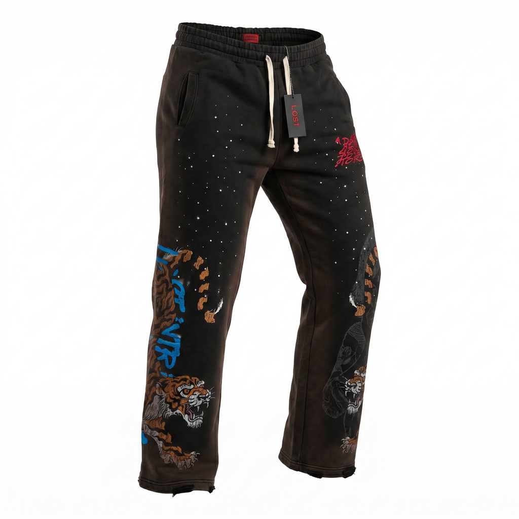 Lost Intricacy Twin Tiger Sweatpants