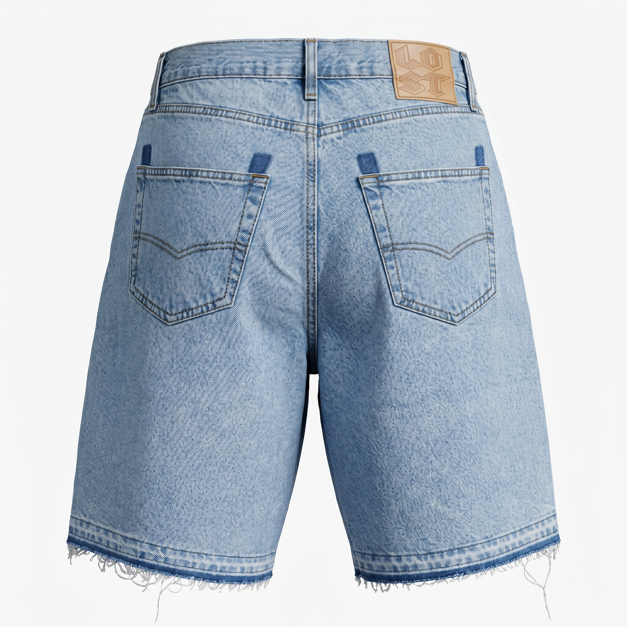 Lost Intricacy Peint Jean Shorts