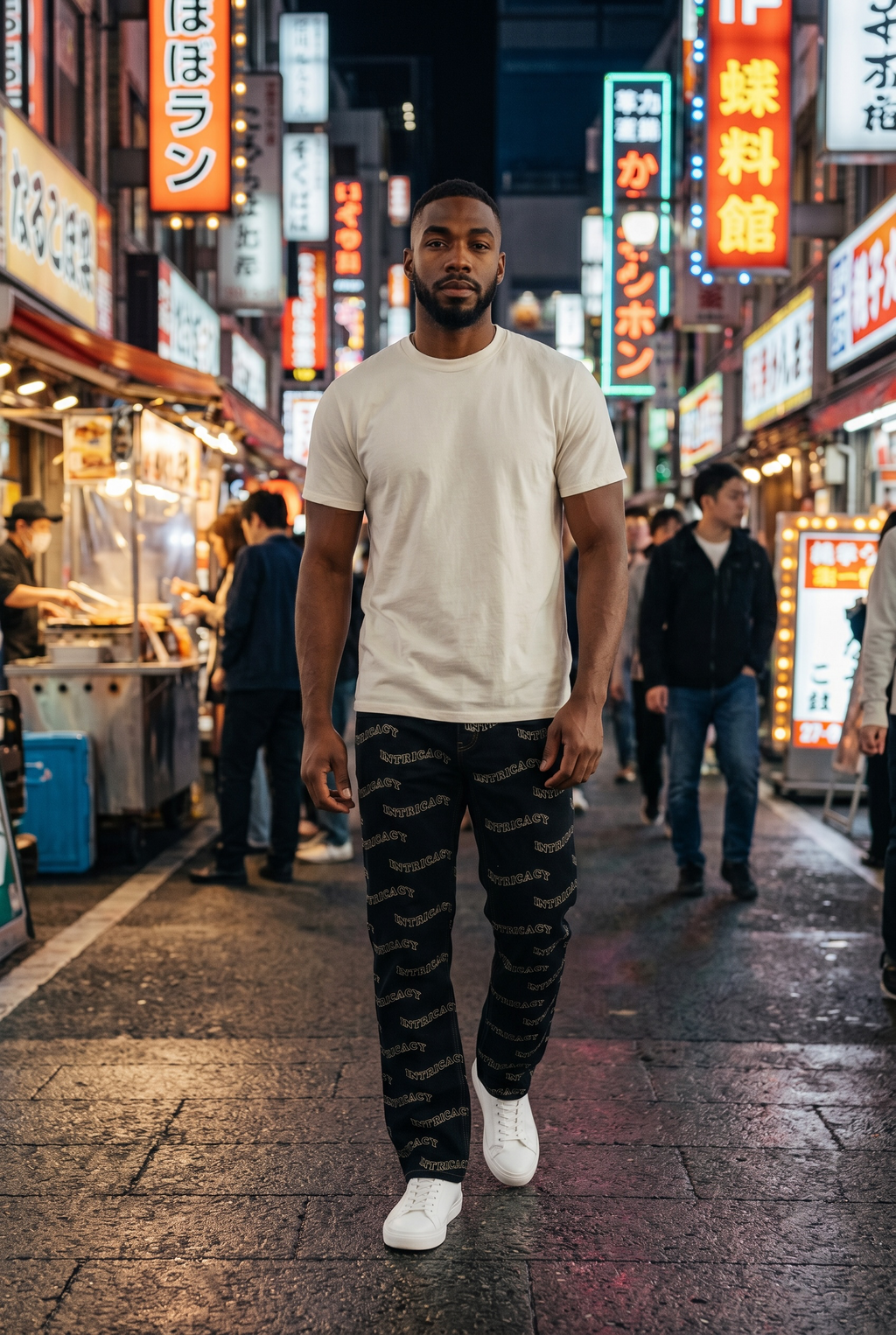 Lost Intricacy Lost Intricacy Logo Denim Jeans (Black)