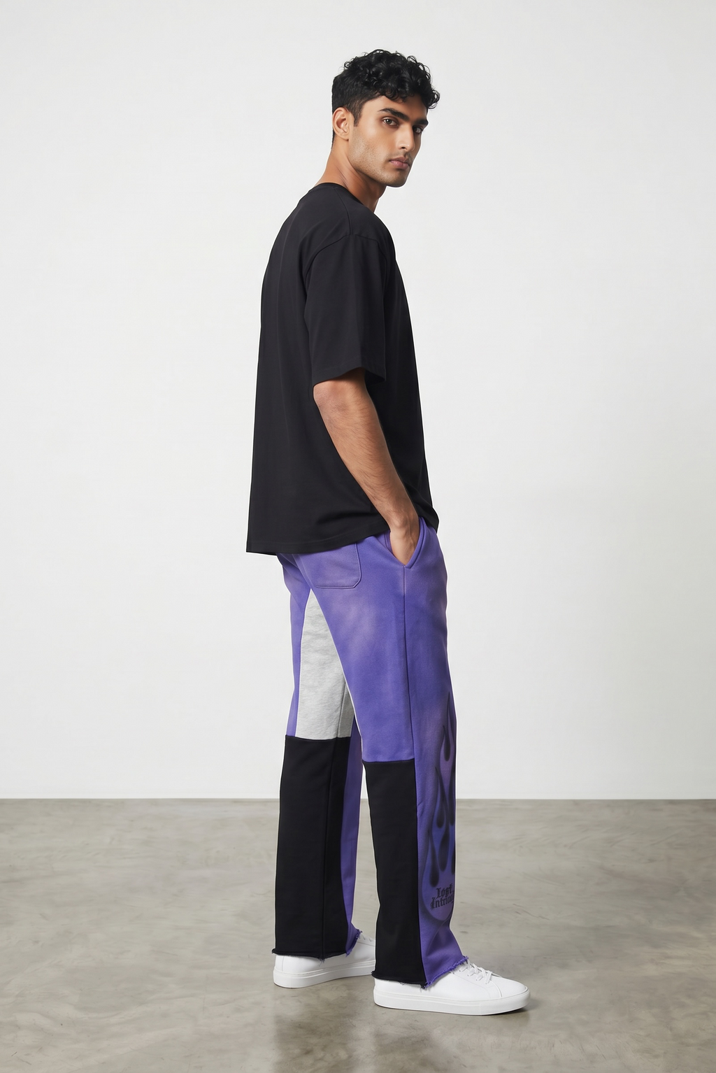 Lost Intricacy Lavender Flame Sweatpants