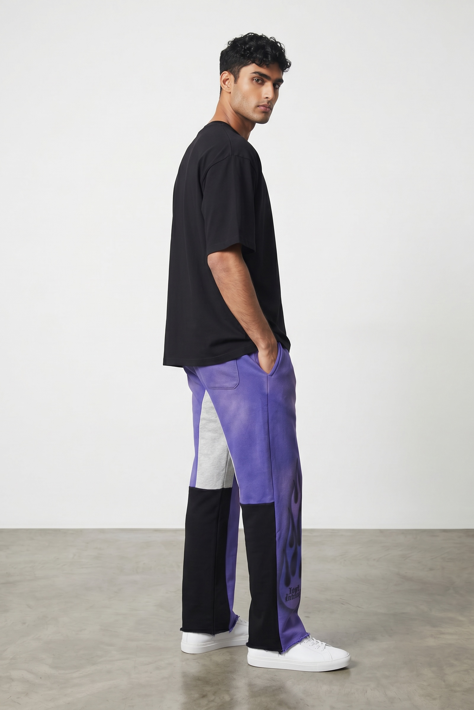 Lost Intricacy Lavender Flame Sweatpants