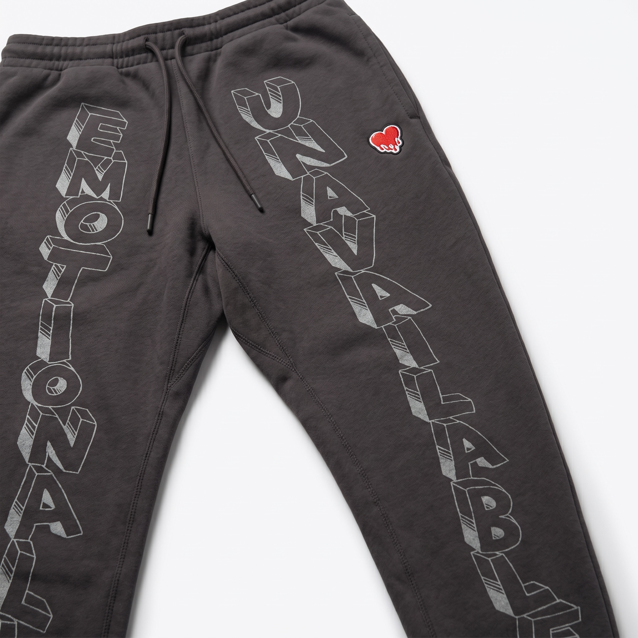 Emotionally Unavailable Logo Sweatpants (Gray)