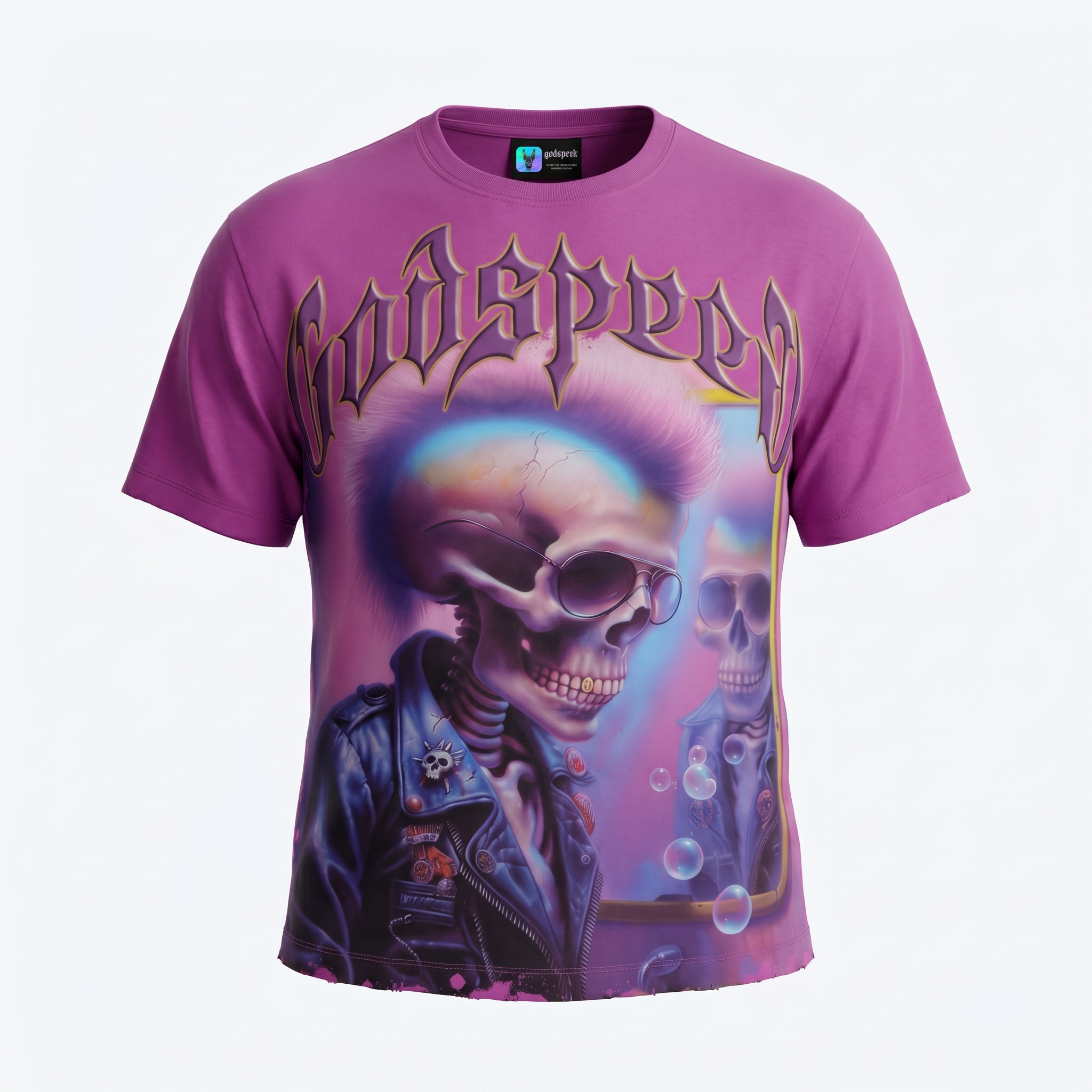 Godspeed Purple Skeleton Reflection Tee (Limited Edition)