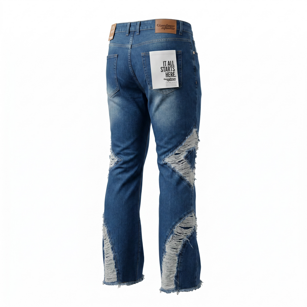 Voyage Studio Rhinestone Flare Denim