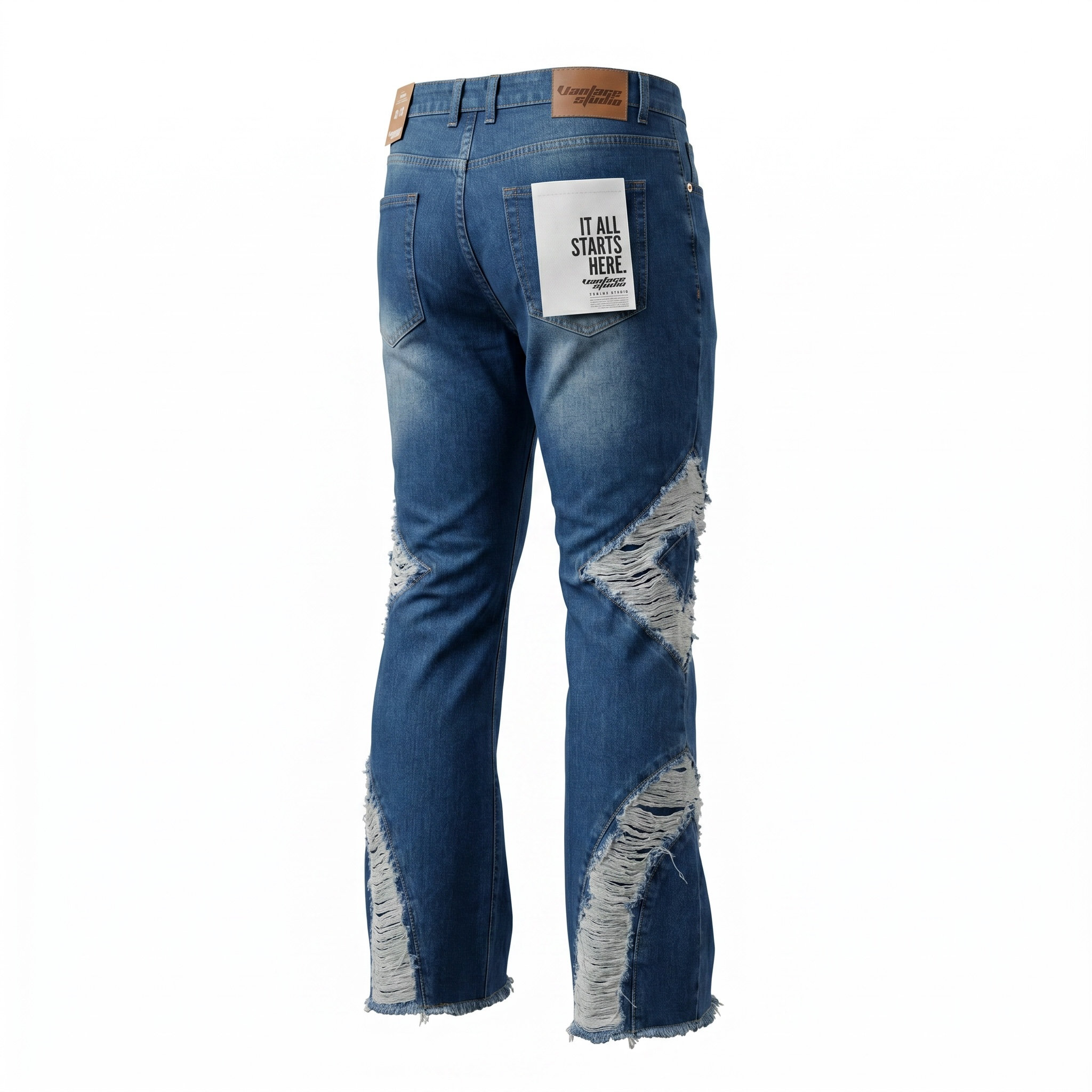 Voyage Studio Rhinestone Flare Denim