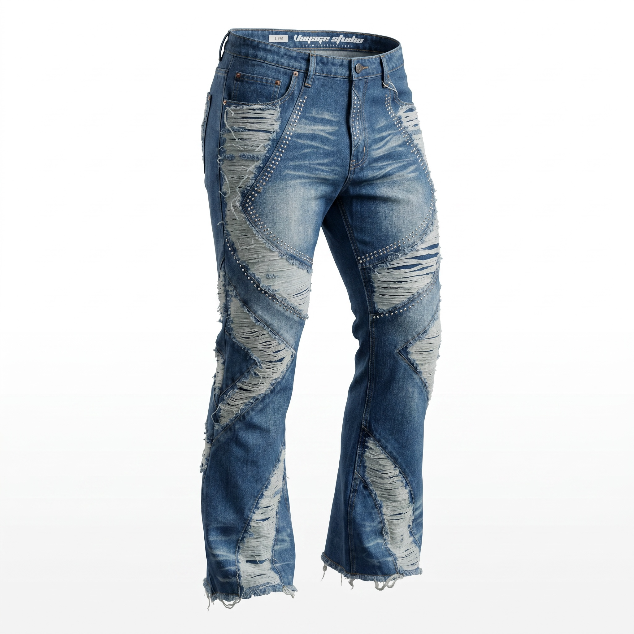 Voyage Studio Rhinestone Flare Denim