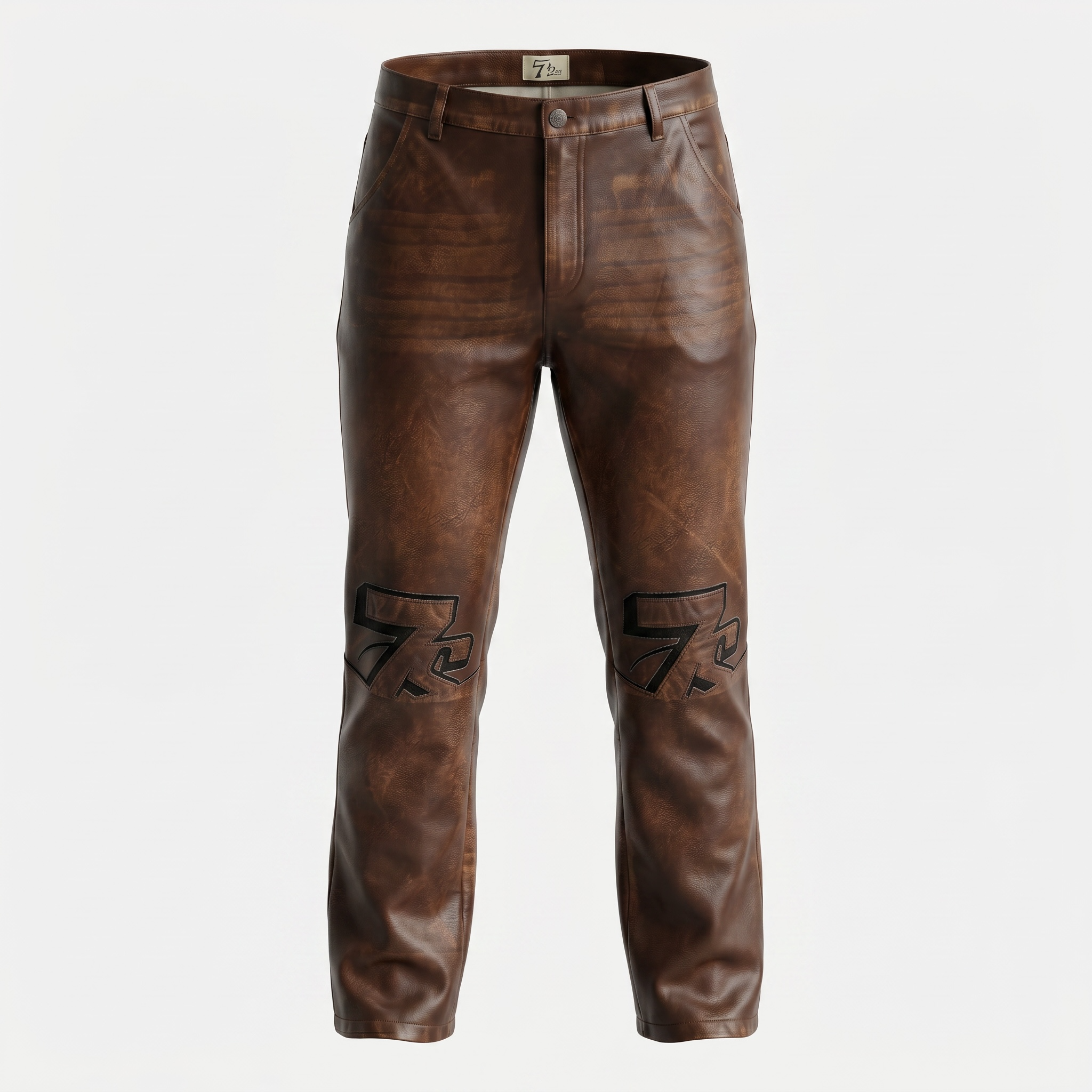 Triple Sevens Triple Sevens Logo Leather Pants