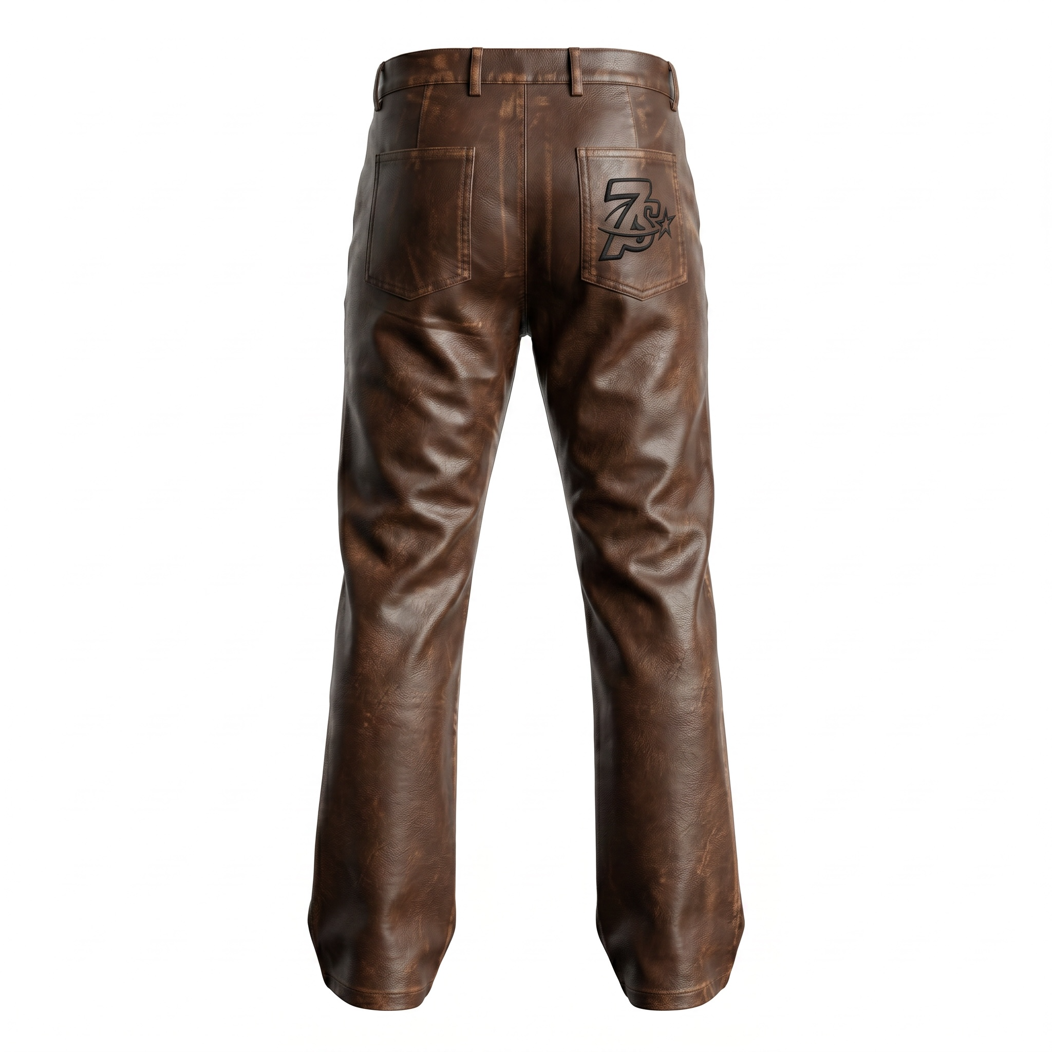 Triple Sevens Triple Sevens Logo Leather Pants