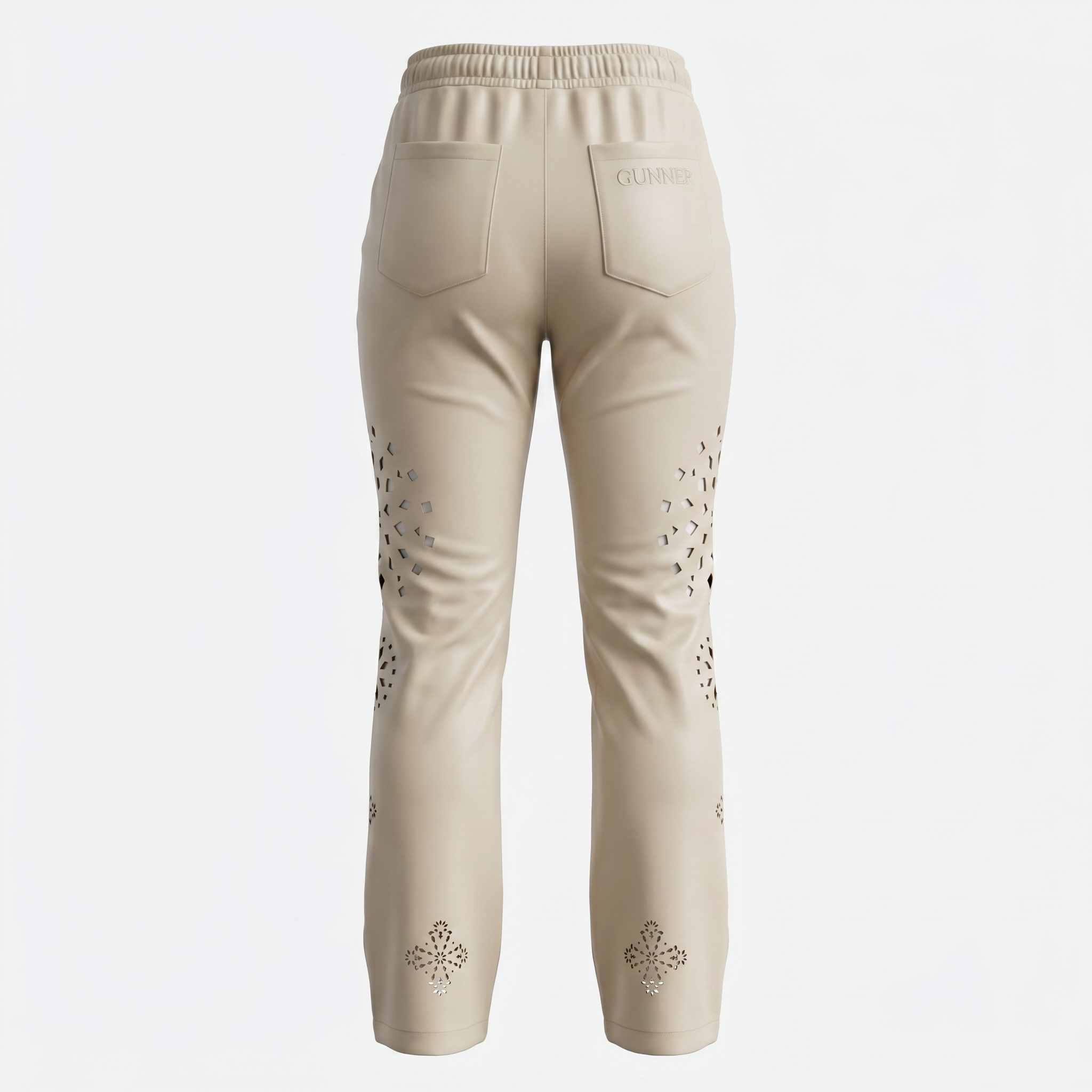 GUNZNII Bone Perforated Pants