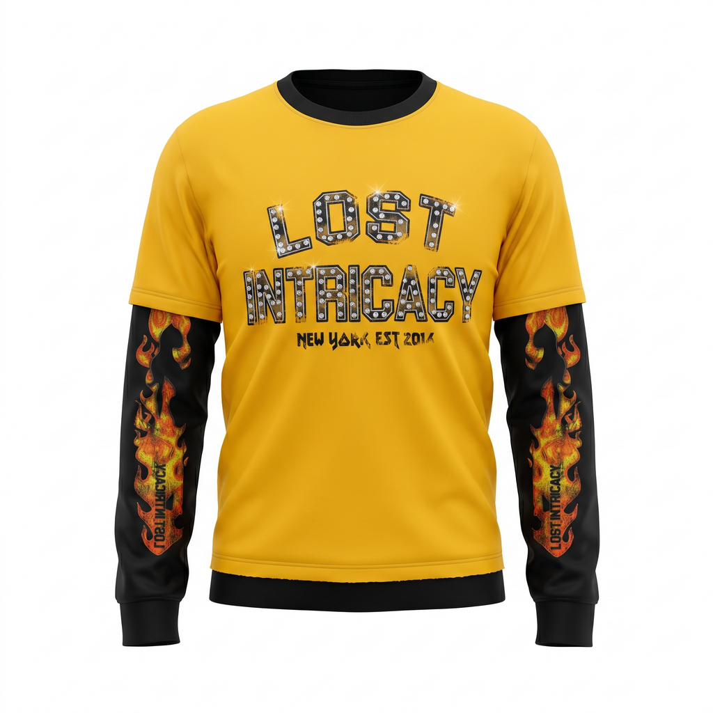 Lost Intricacy Layered Flame Long Sleeve