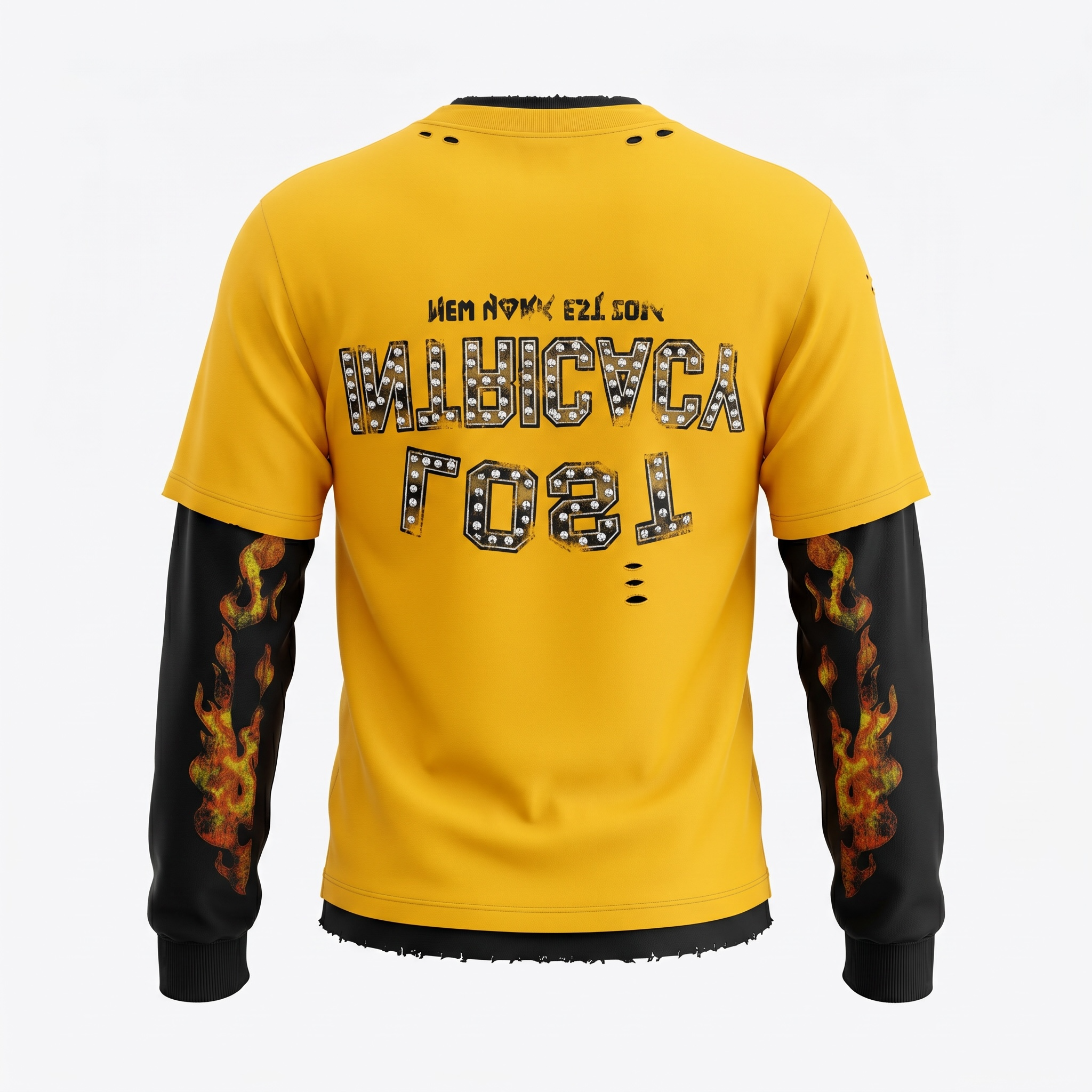 Lost Intricacy Layered Flame Long Sleeve