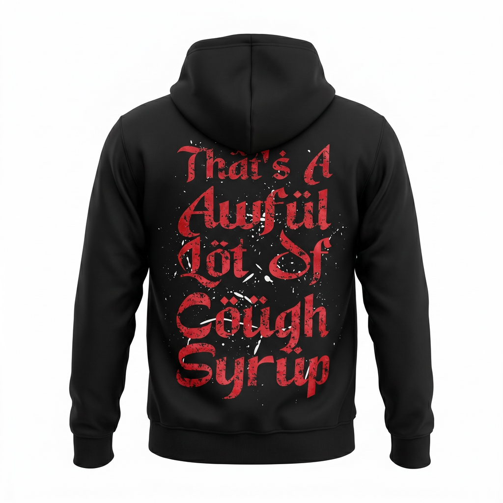 That’s An Awful Lot of Cough Syrup Arabic Hoodie