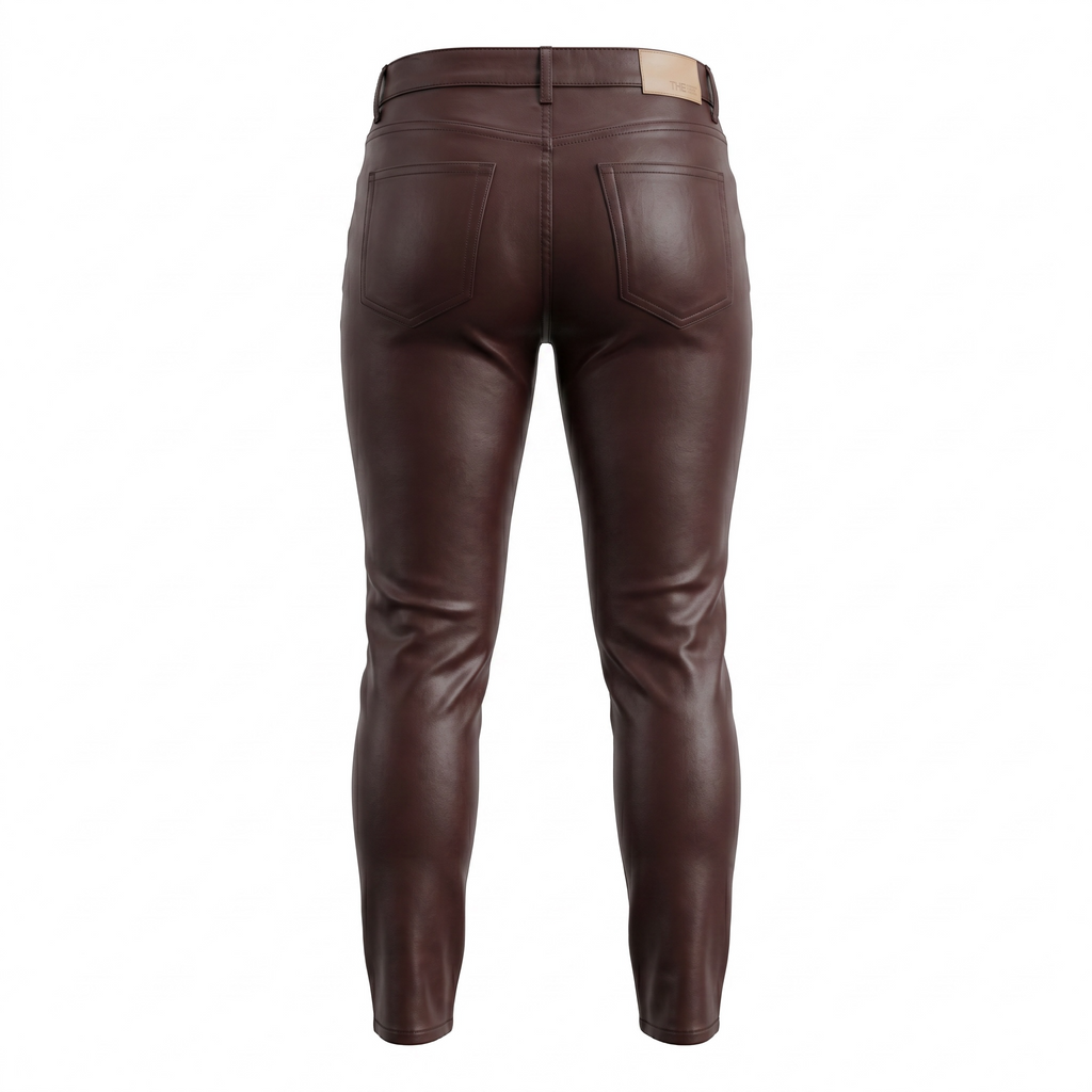 Golden Los Angeles Vegan Leather Pant – Brown