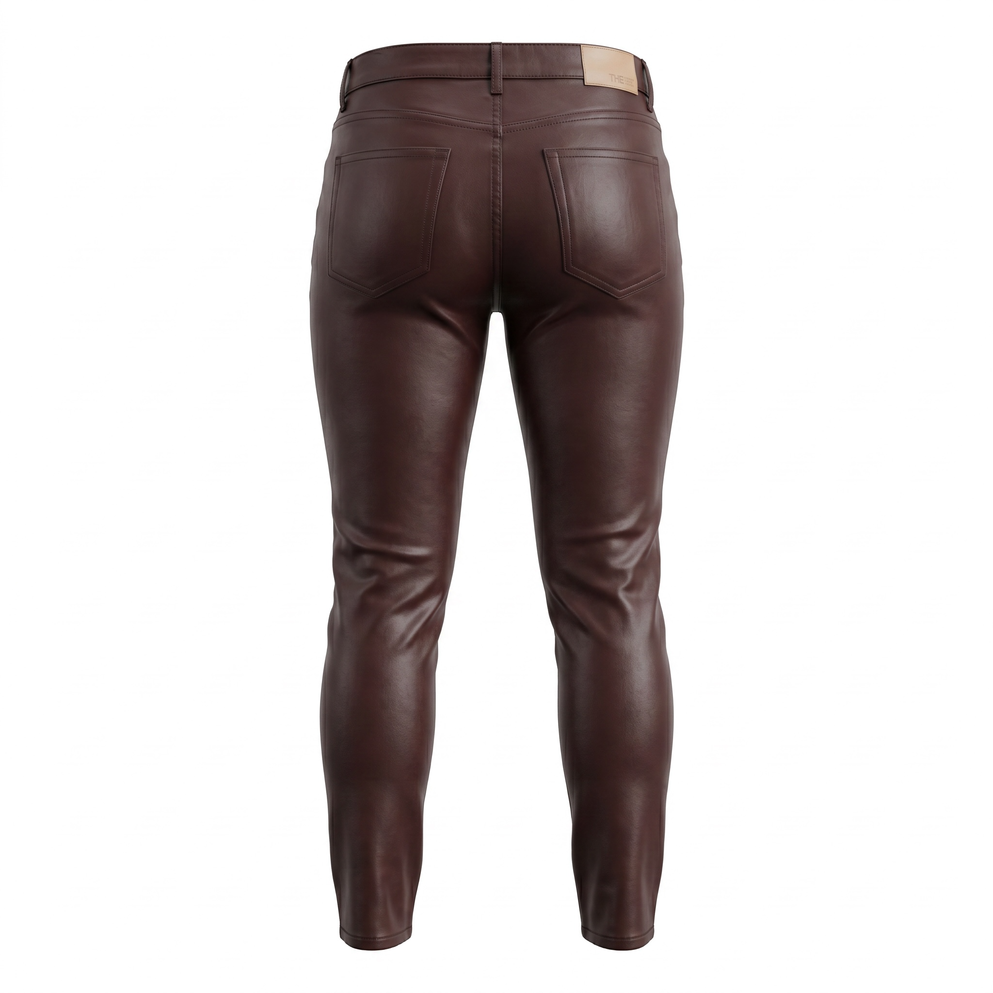 Golden Los Angeles Vegan Leather Pant – Brown
