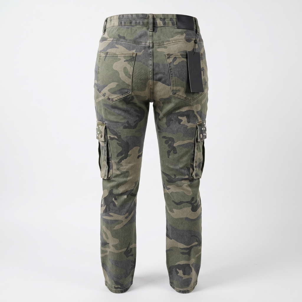 Politics Studios Politics Jeans - Green Camo - Rhinestone & Pearls