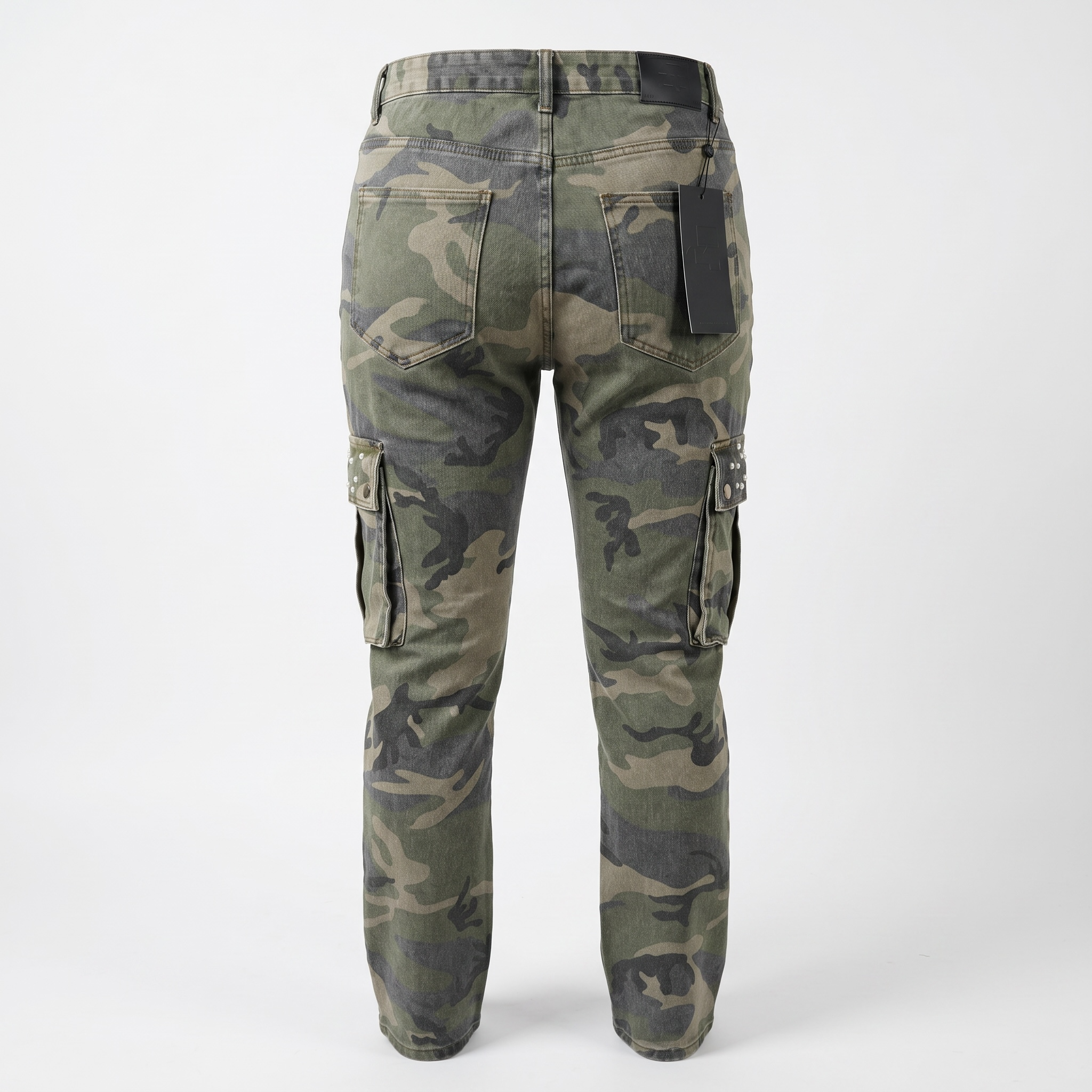 Politics Studios Politics Jeans - Green Camo - Rhinestone & Pearls