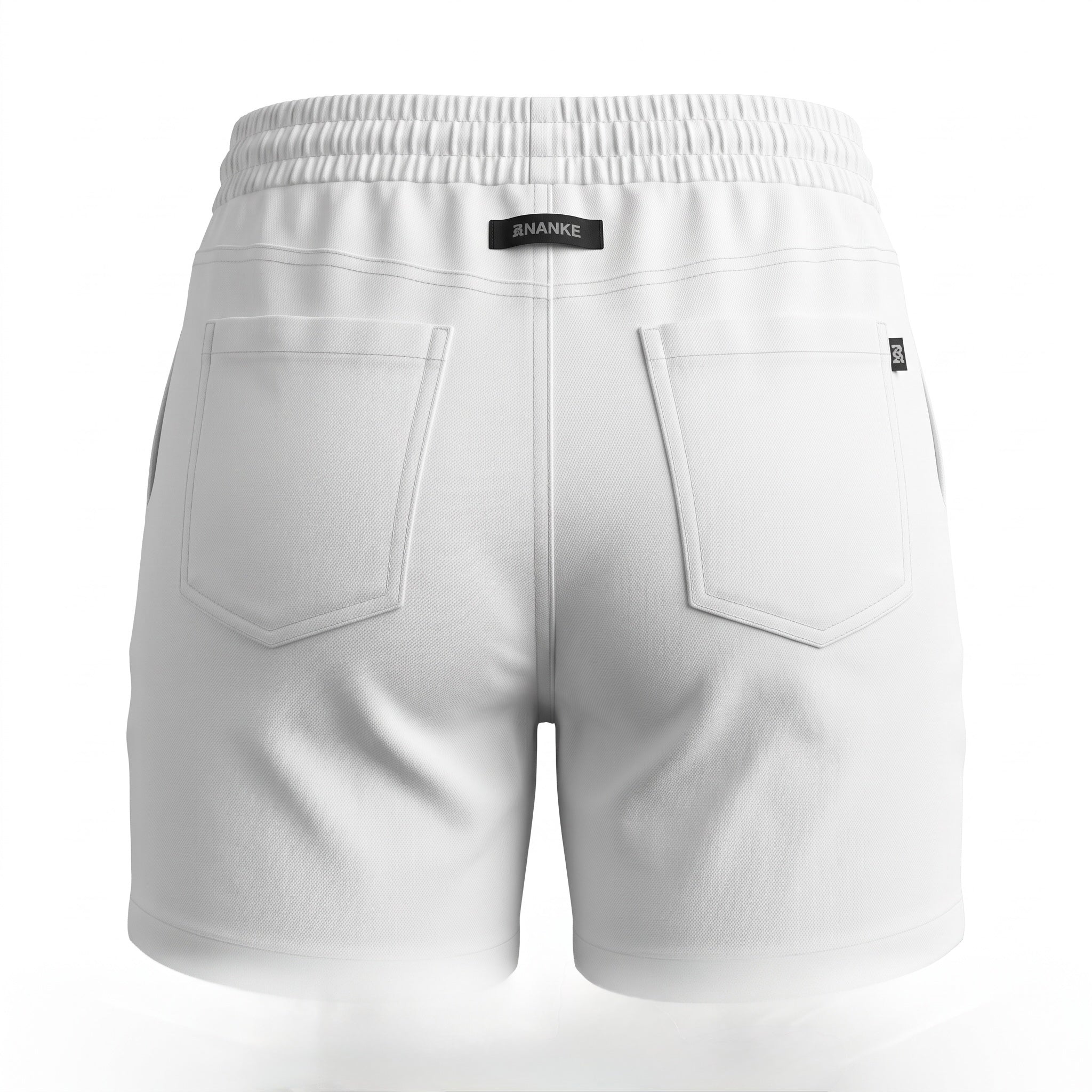 Ananke White Fleece Shorts