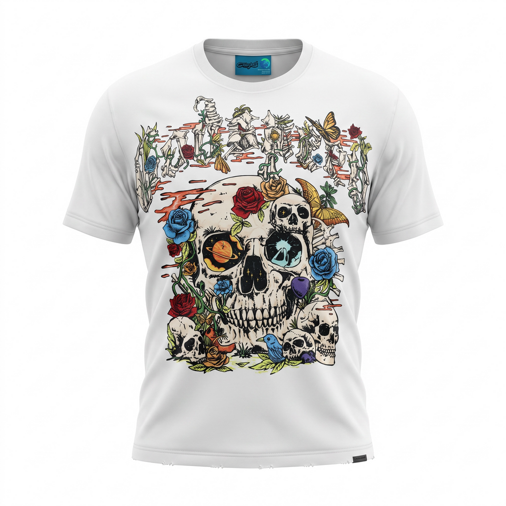 Godspeed Cosmic Remains NG Tee White