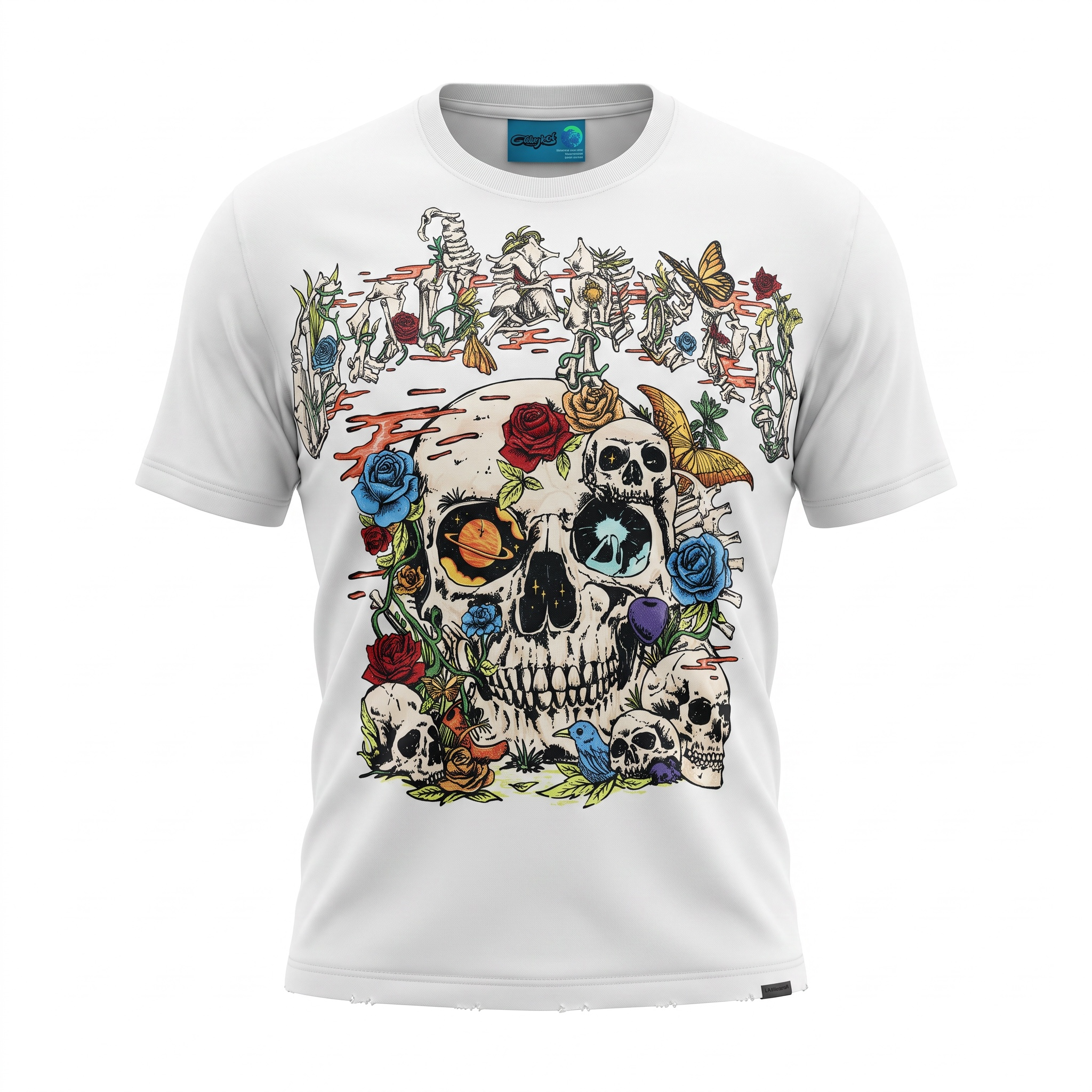 Godspeed Cosmic Remains NG Tee White