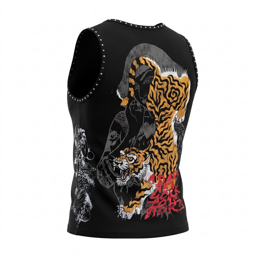 Lost Intricacy Twin Tiger Tank Top