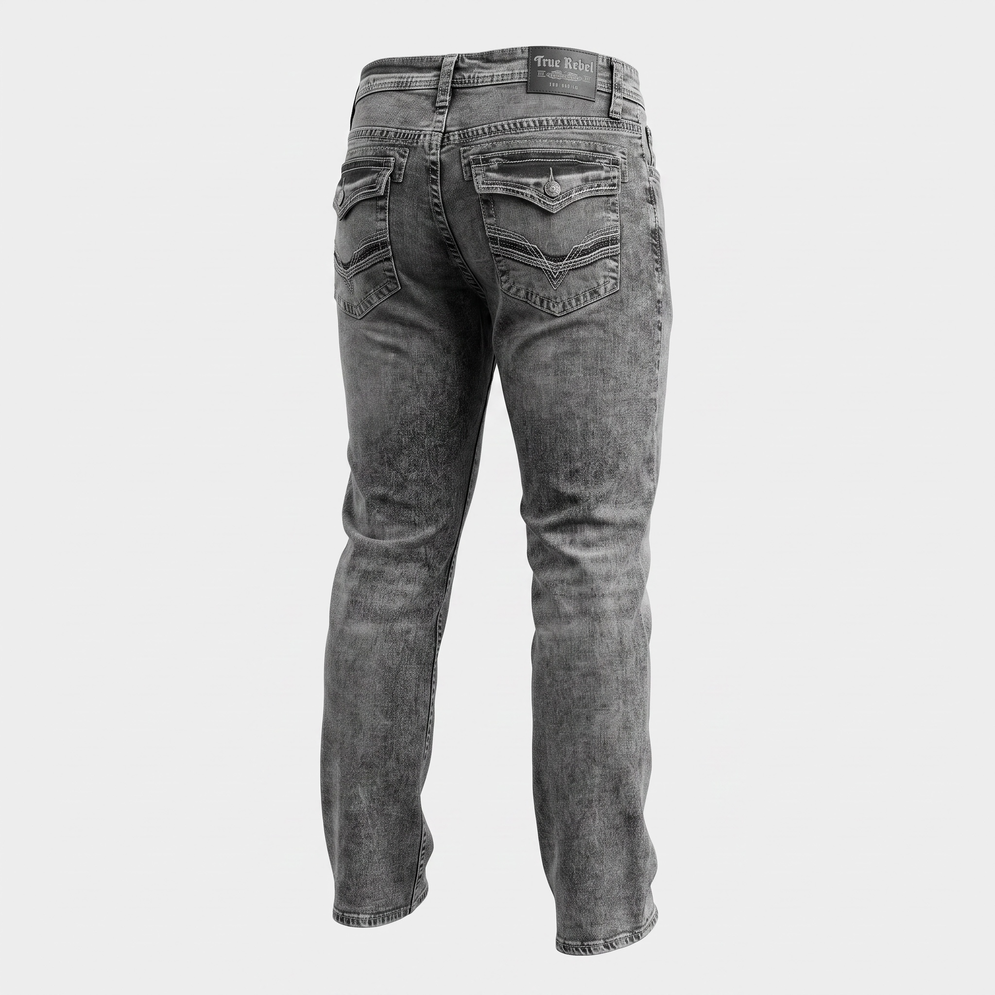 True Rebel Lando Charcoal Jeans