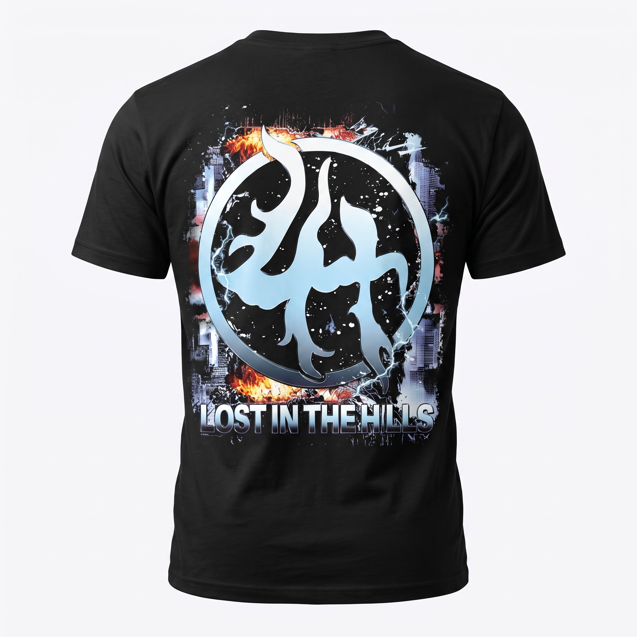 Lost Hills Lost In The Hills Skeleton Statue Tee