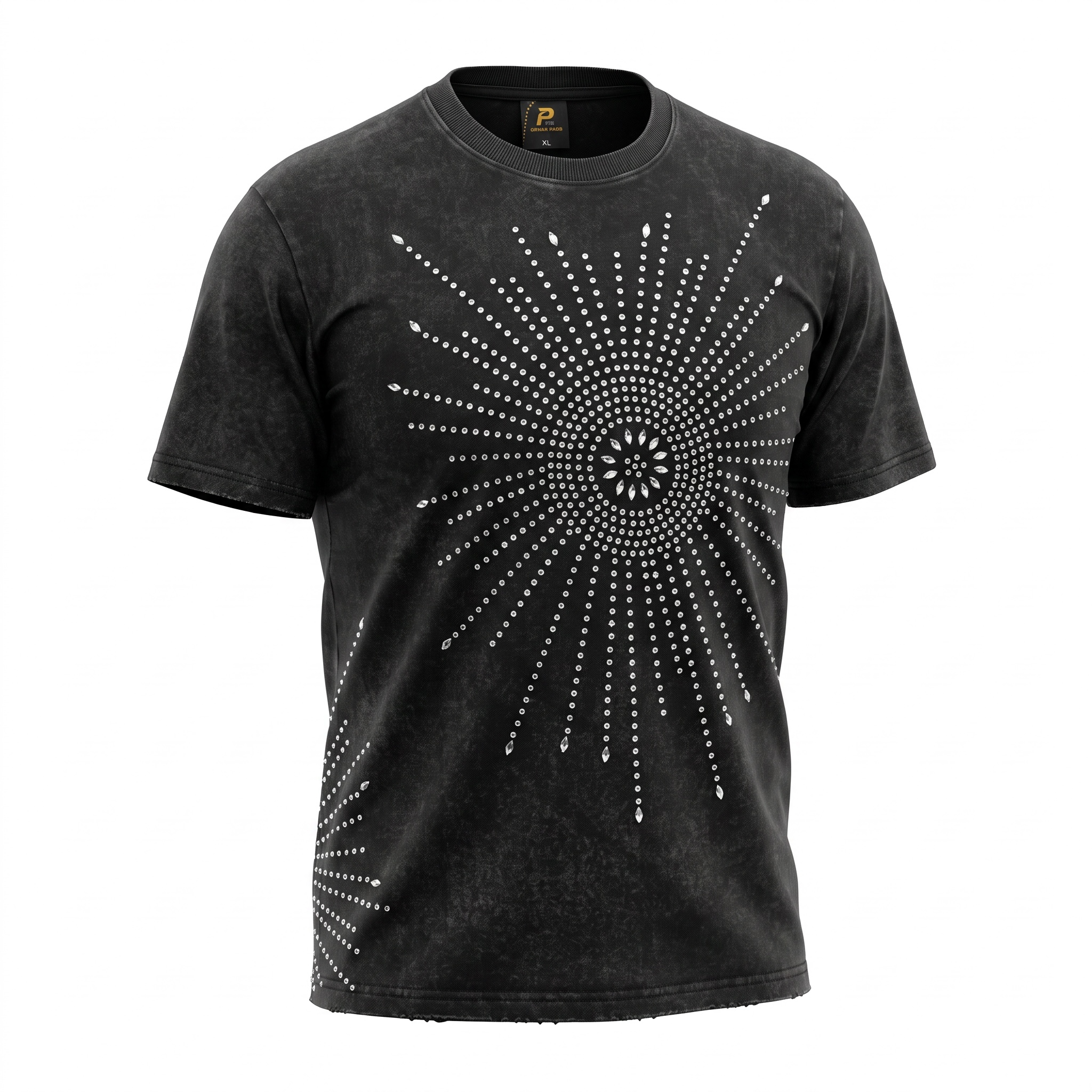 Politics Studios Pryde #089 Rhinestone Tee – Black