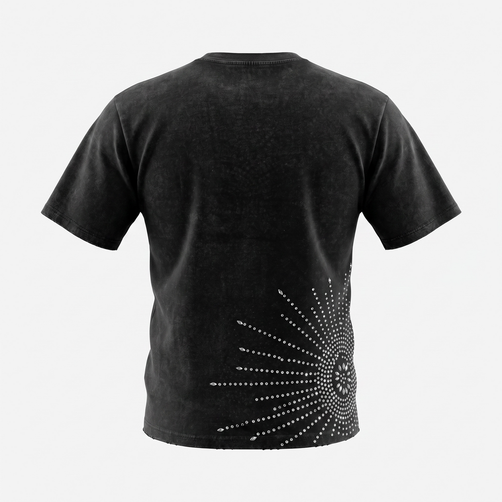 Politics Studios Pryde #089 Rhinestone Tee – Black
