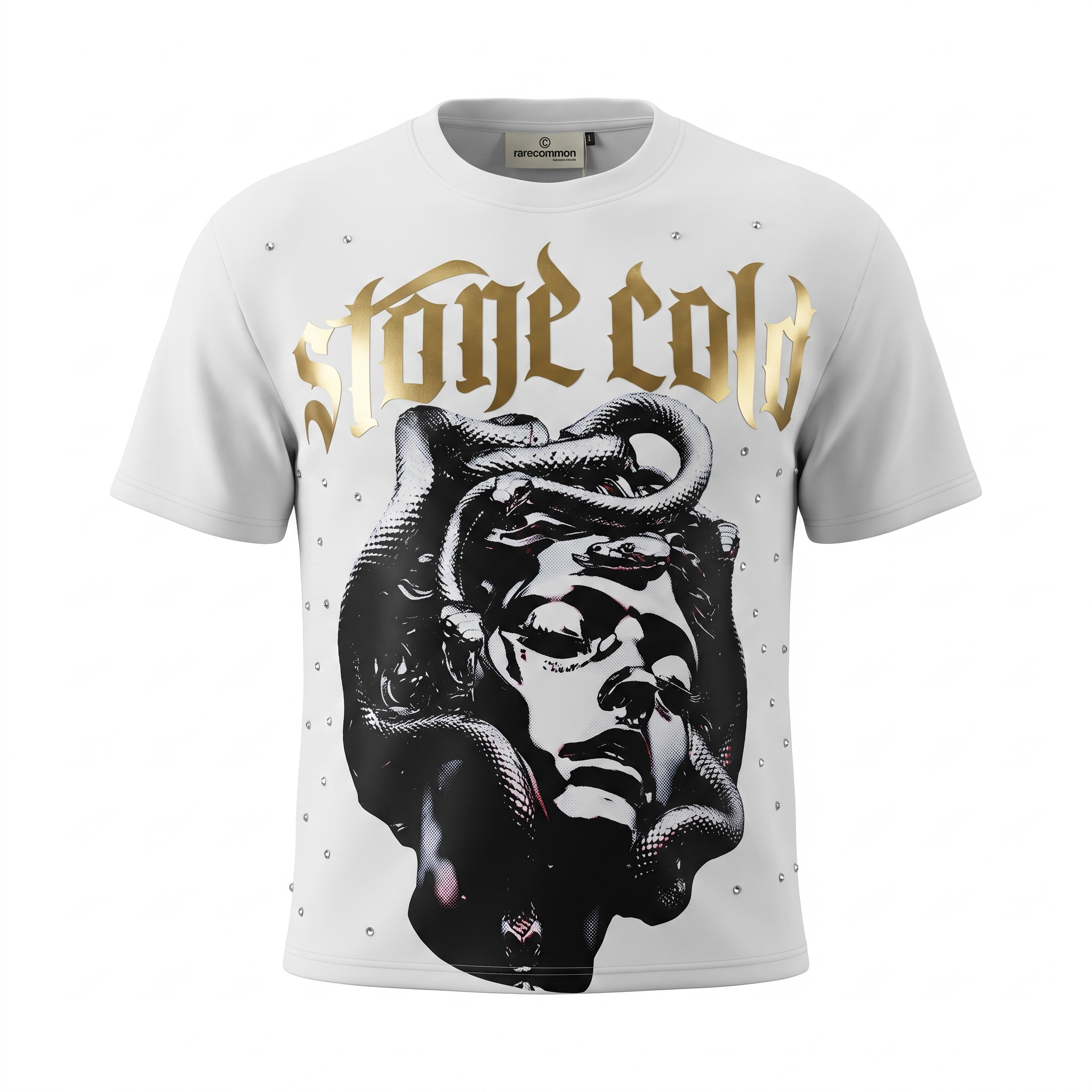 Rare Common Stone Cold Still Beating Rhinestone Tee