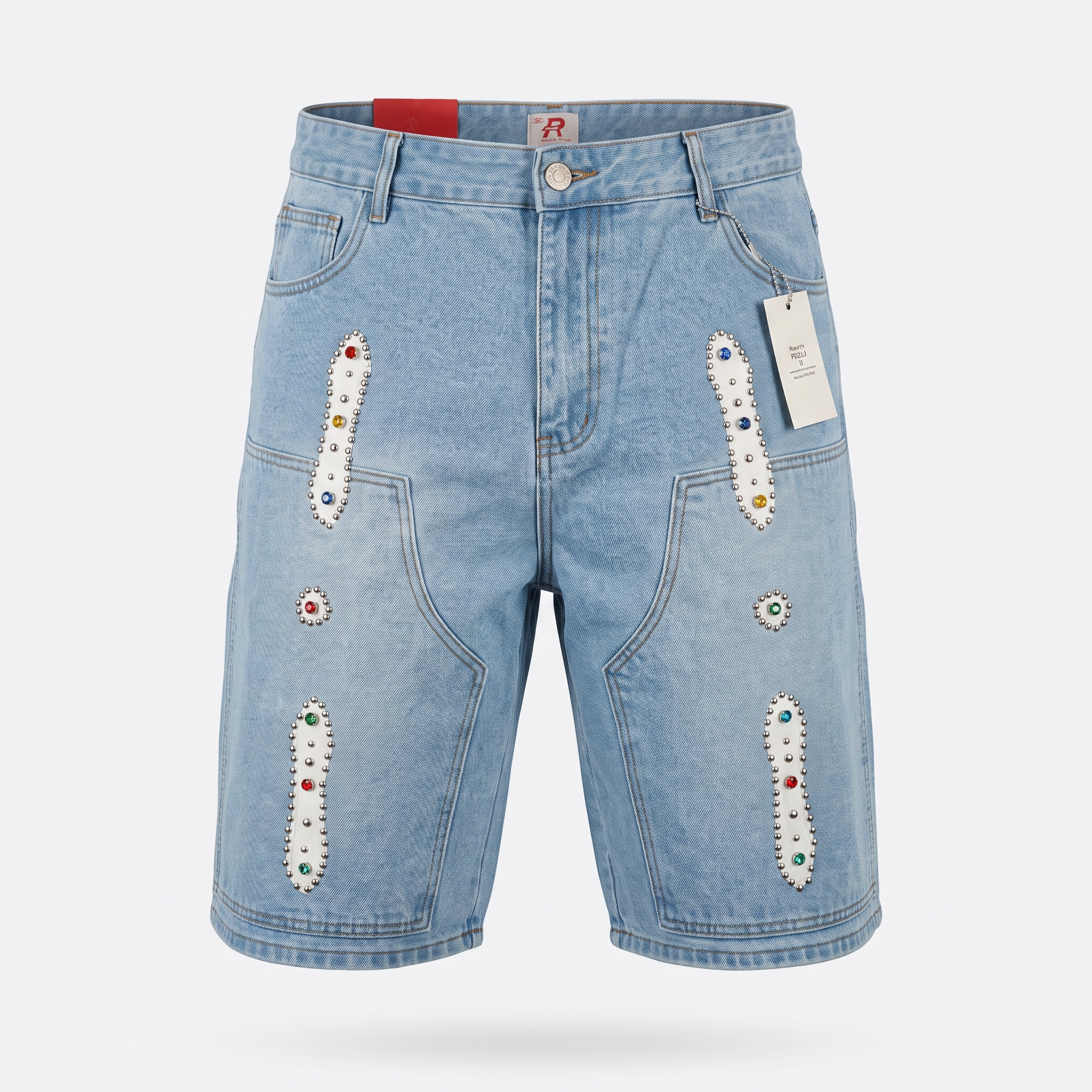 Politics Studios Bravo 780 Light Blue Jean Shorts
