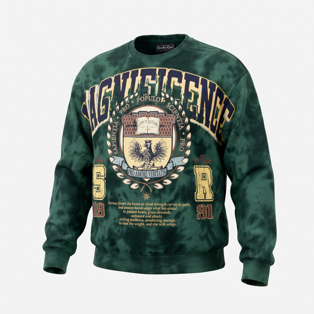 Smoke Rise New York University Crewneck - June Bug Color-way