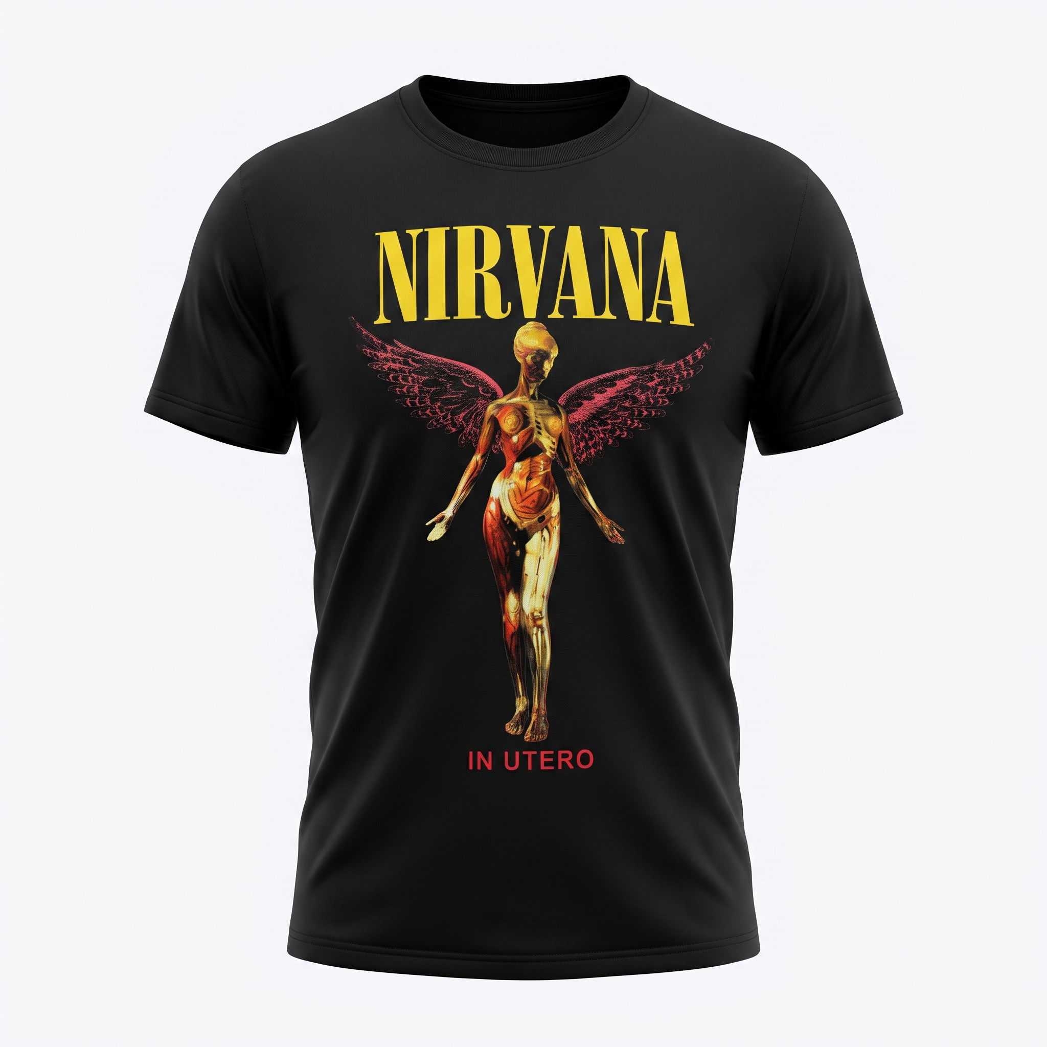 Planet Tees Nirvana In Utero Anatomical Angel
