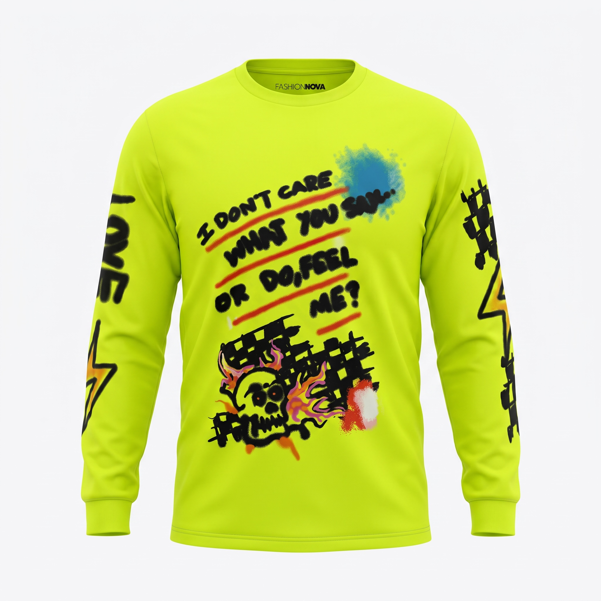 Nova Men Graffiti Graphic Long Sleeve Tee